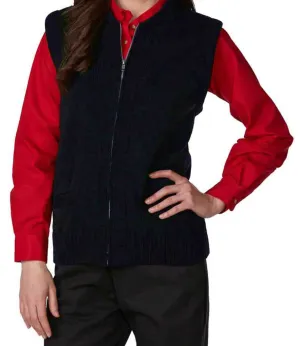 A-Plus Unisex Heavyweight Zip-Front Crewneck Transit Cardigan Vest