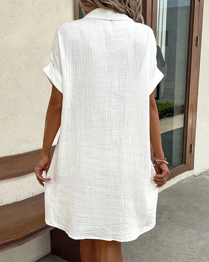 Aliénor - Comfortable Shirt Dress