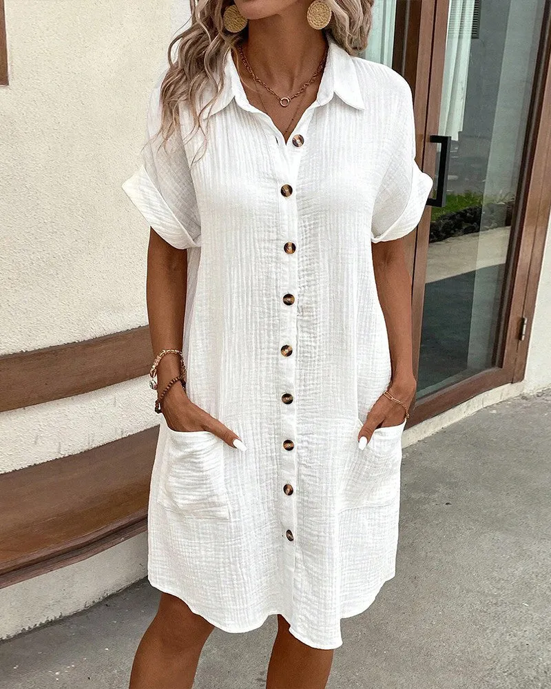 Aliénor - Comfortable Shirt Dress