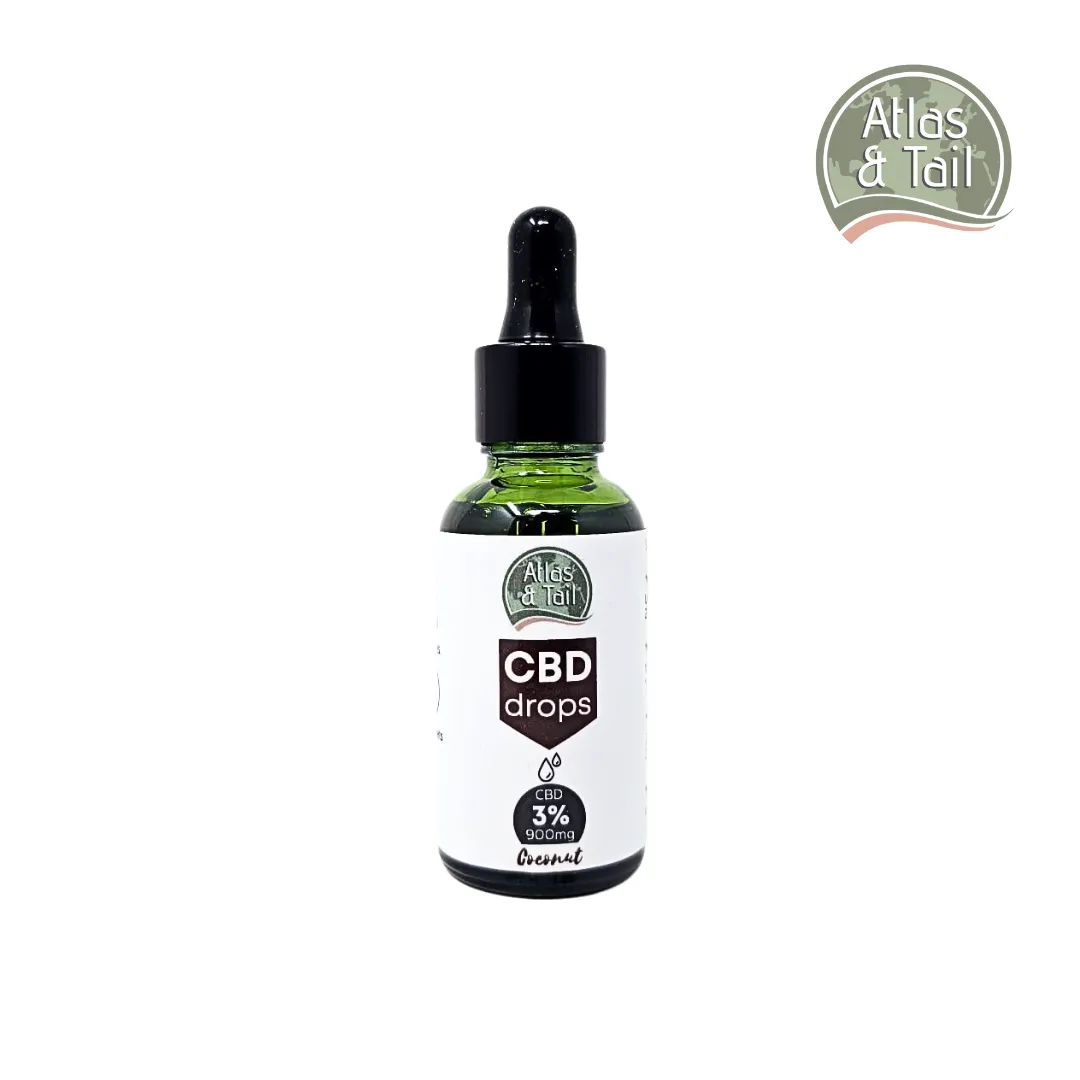 Atlas and Tail CBD Oil for Dogs - only Coconut 3% in stock