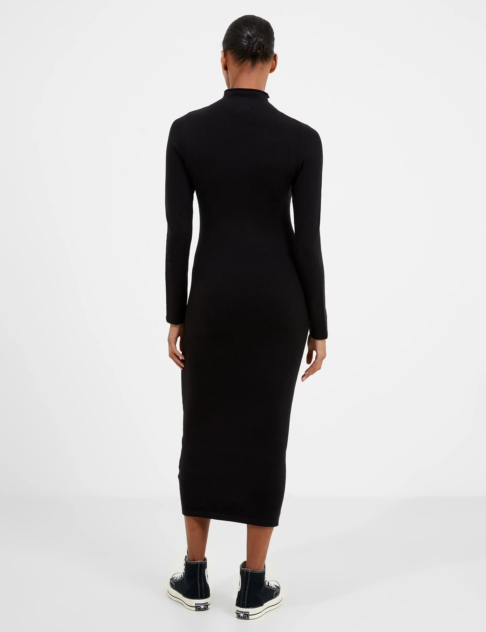 Babysoft Roll Neck Midi Dress