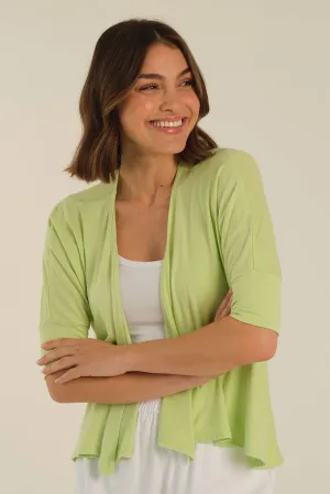 Bamboo Drape Cardi - Lettuce