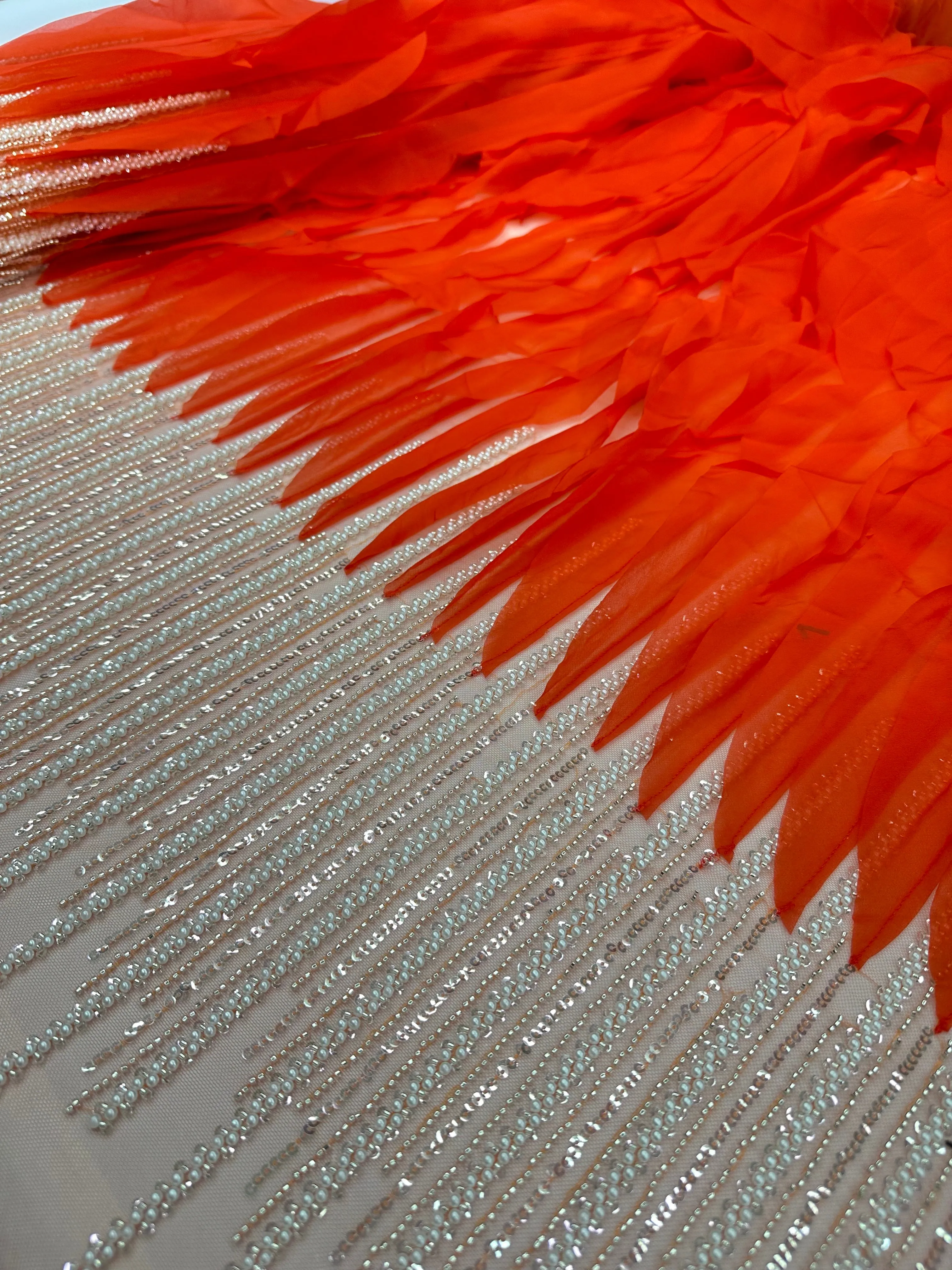 Beaded Frill - Orange