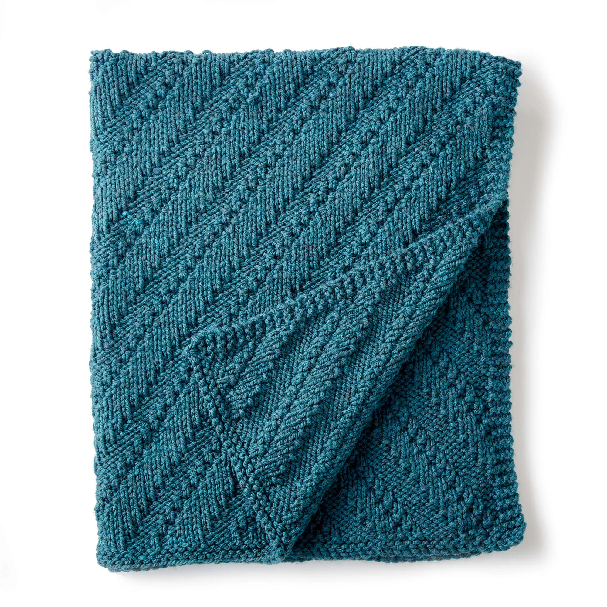 Bernat Reversible Knit Lap Blanket