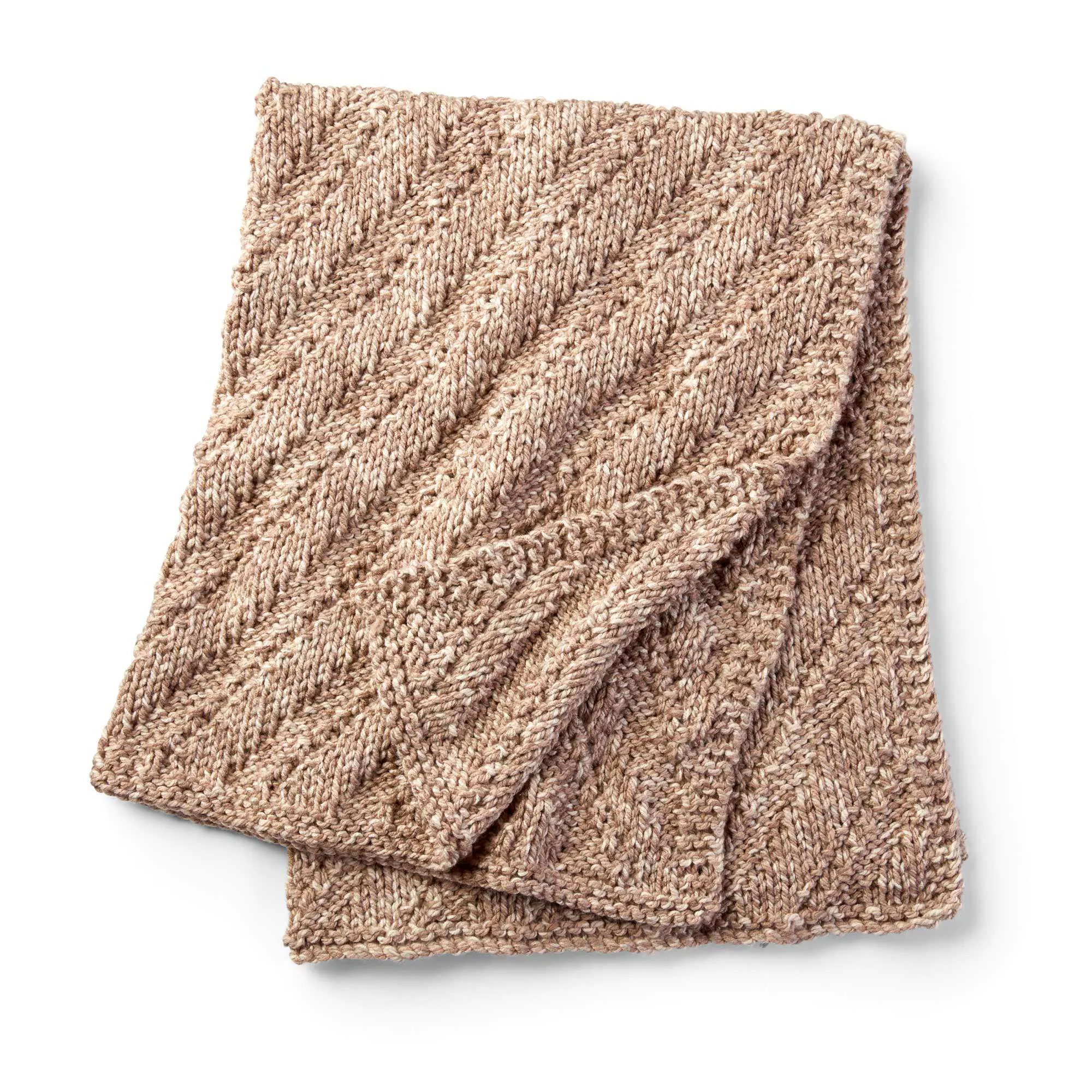 Bernat Reversible Knit Lap Blanket