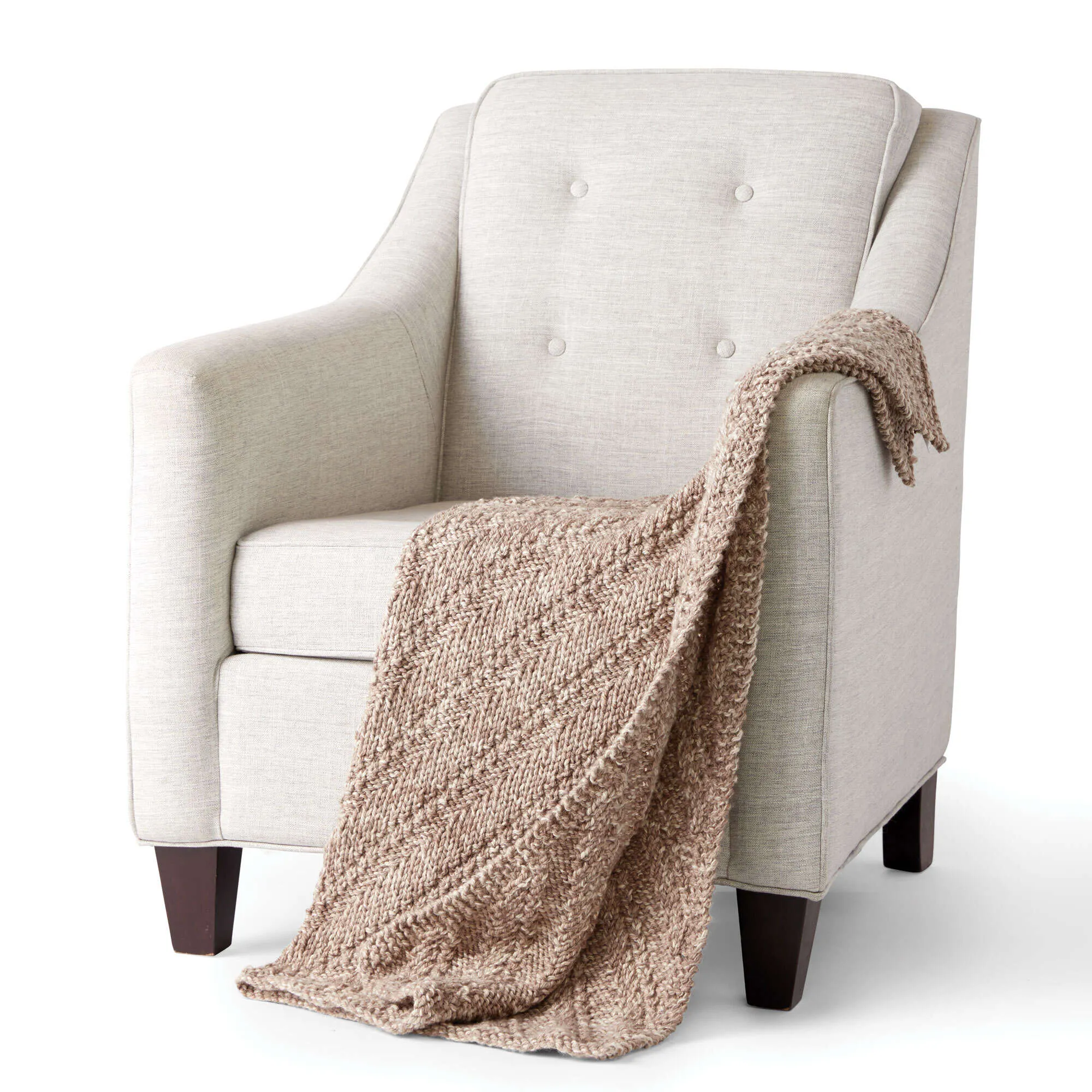 Bernat Reversible Knit Lap Blanket