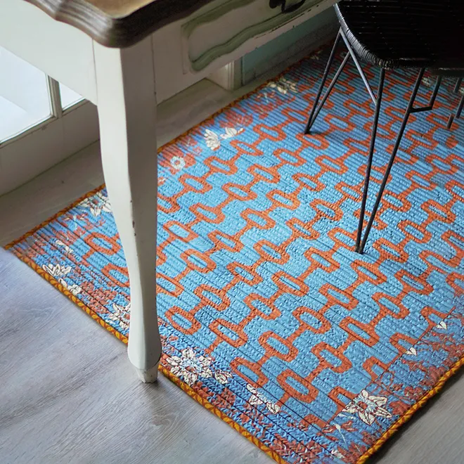 Blue Spice Corded Carpet