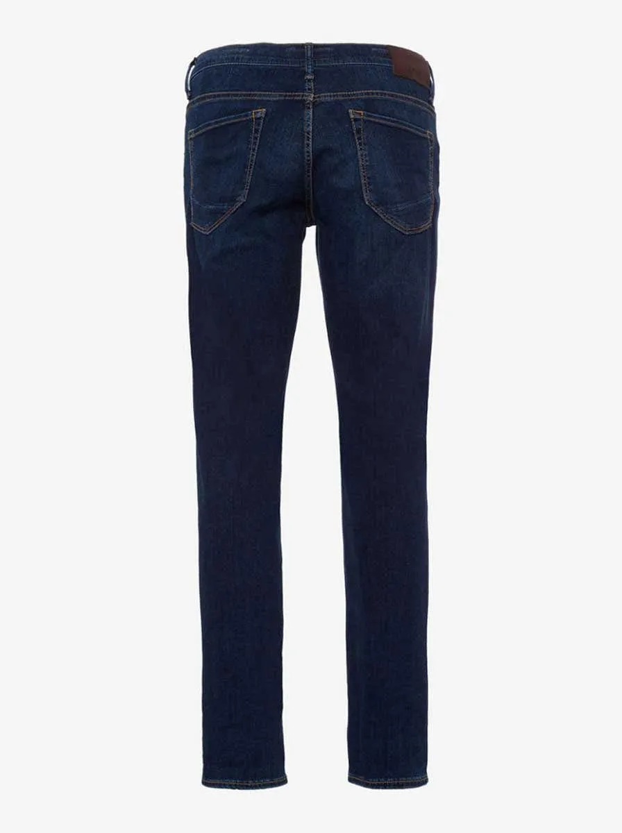 Brax - Chuck Hi-Flex Denim: Tapered Leg Stone Blue Jeans