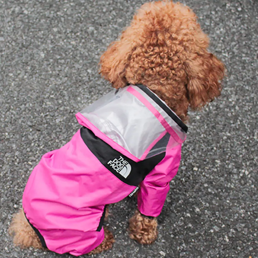 Clothes on rainy days pet poncho