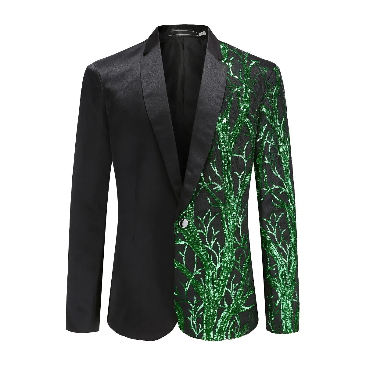 Cloudstyle Mens Sparkly Sequin Blazer Shiny Fancy Dress Jacket Party Banquet