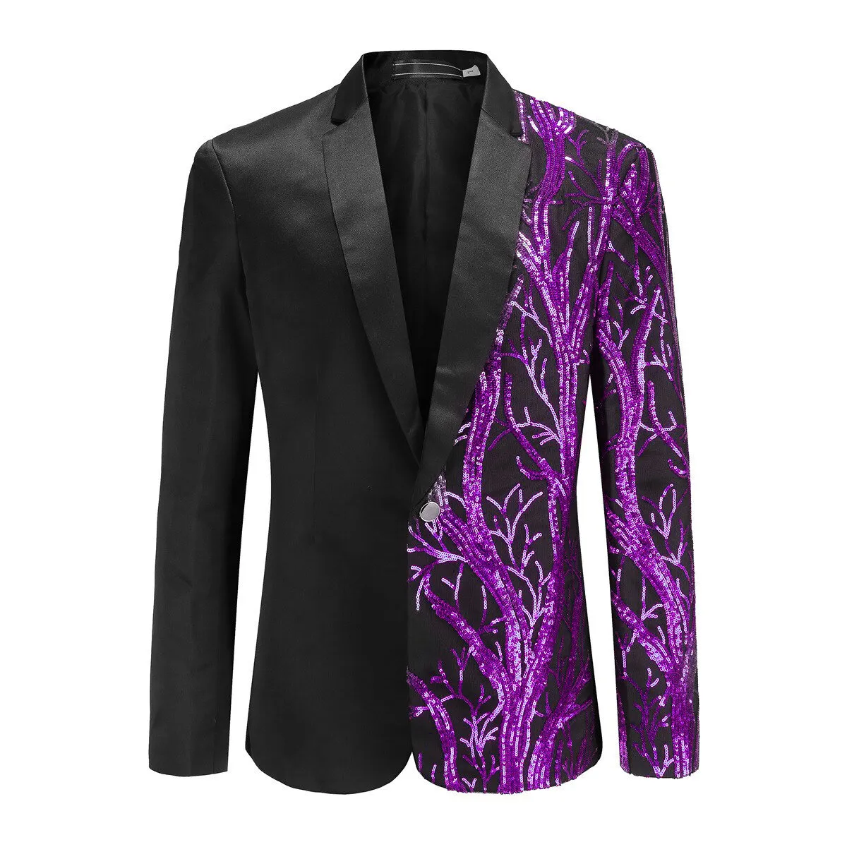 Cloudstyle Mens Sparkly Sequin Blazer Shiny Fancy Dress Jacket Party Banquet