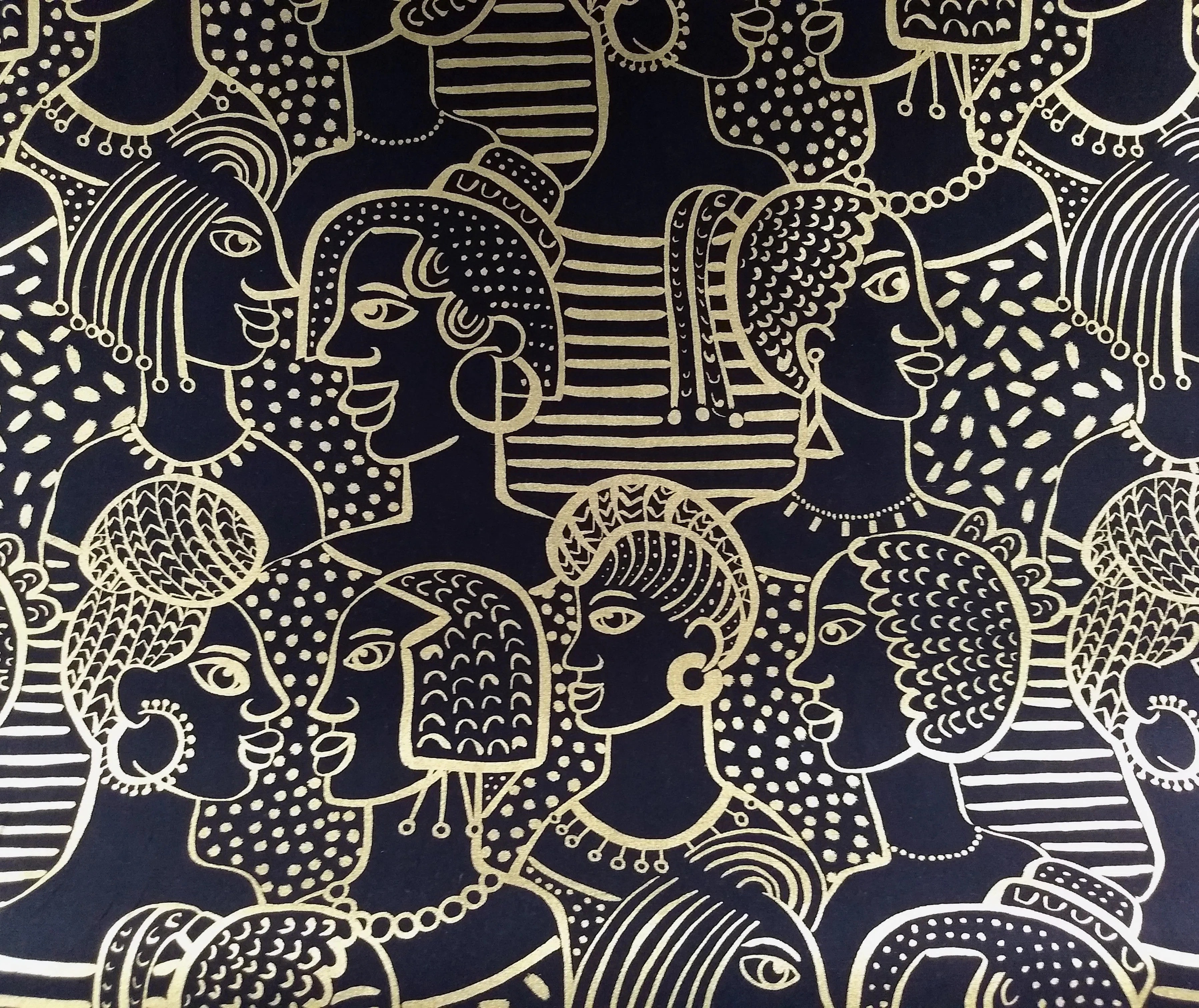 Cotton Print / Golden Lady / Black