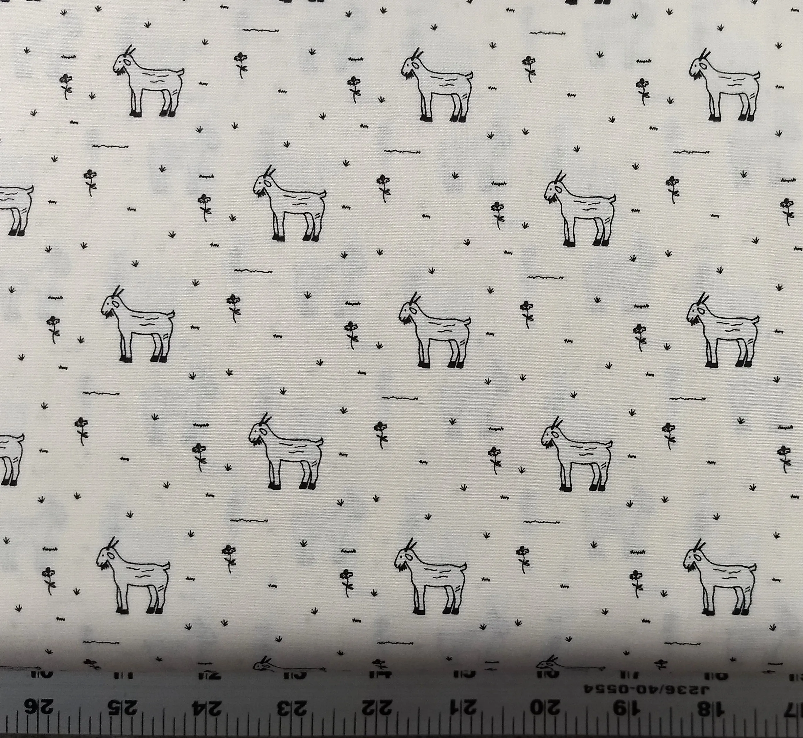 Cotton Print / Grazing Goats