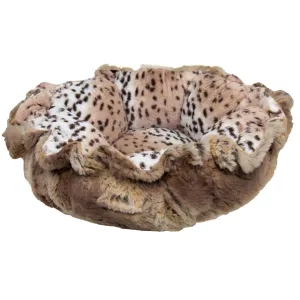 Cuddle Pod Dog Bed Aspen Snow Leopard/Simba