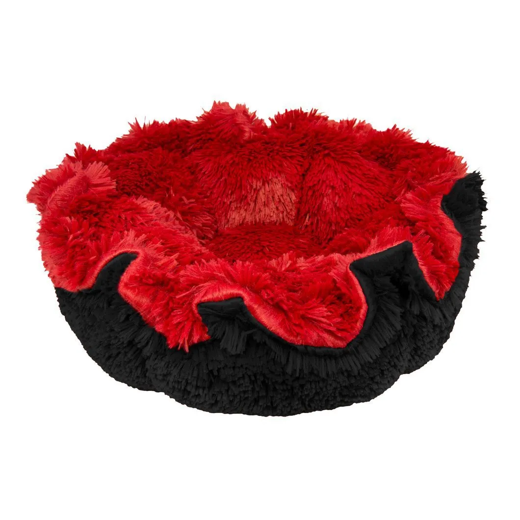 Cuddle Pod Dog Bed Black Bear/Lipstick