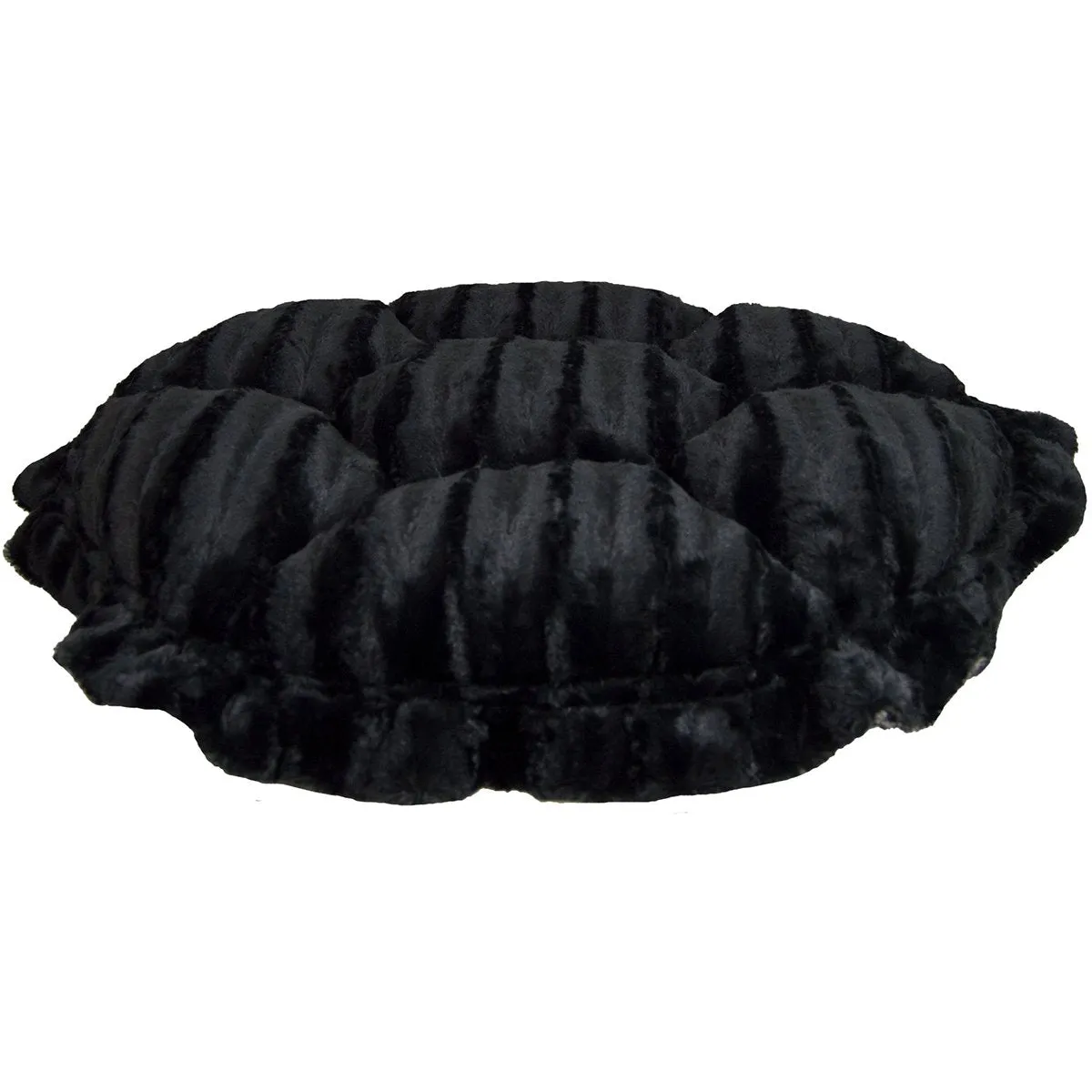 Cuddle Pod Dog Bed Black Puma/Godiva Brown