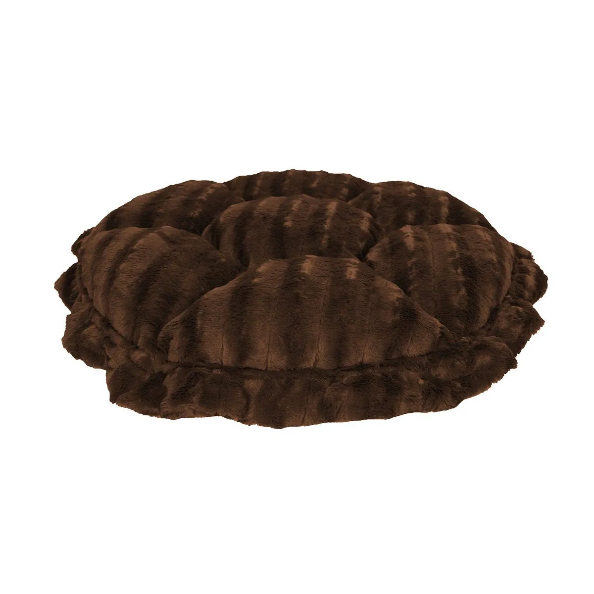 Cuddle Pod Dog Bed Black Puma/Godiva Brown