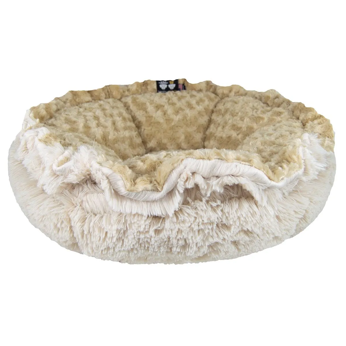 Cuddle Pod Dog Bed Blondie/Camel Rose