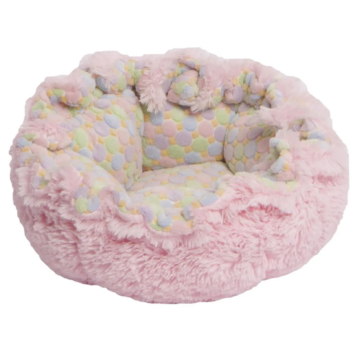 Cuddle Pod Dog Bed Bubble Gum/Ice Cream