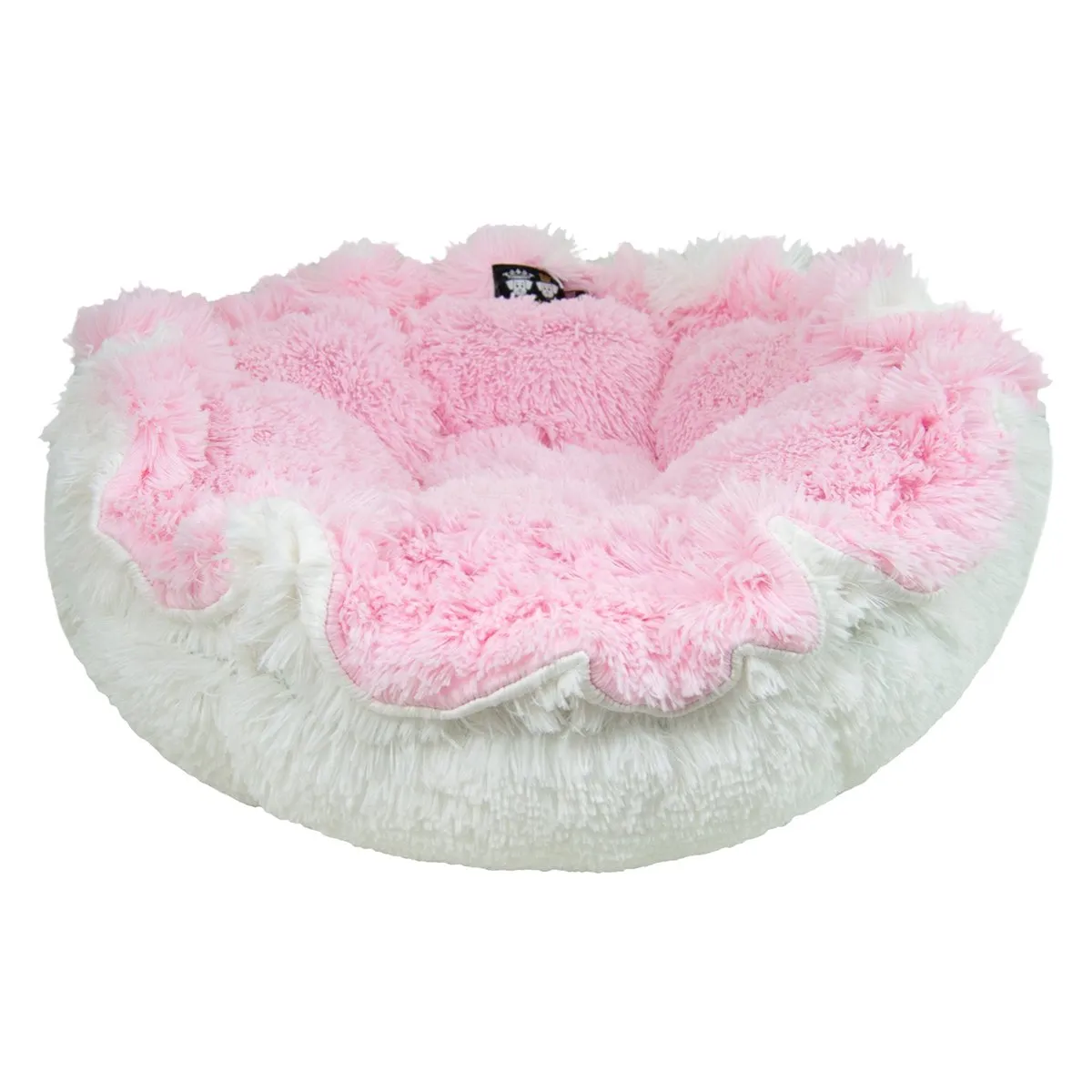 Cuddle Pod Dog Bed Bubble Gum/Snow White