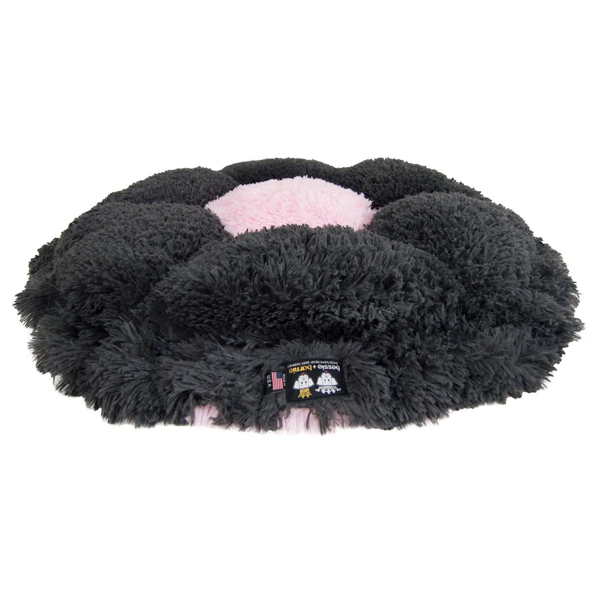 Cuddle Pod Dog Bed Bubble Gum/Wolfhound Grey