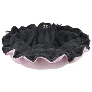 Cuddle Pod Dog Bed Gravel Stone/Pink Lotus