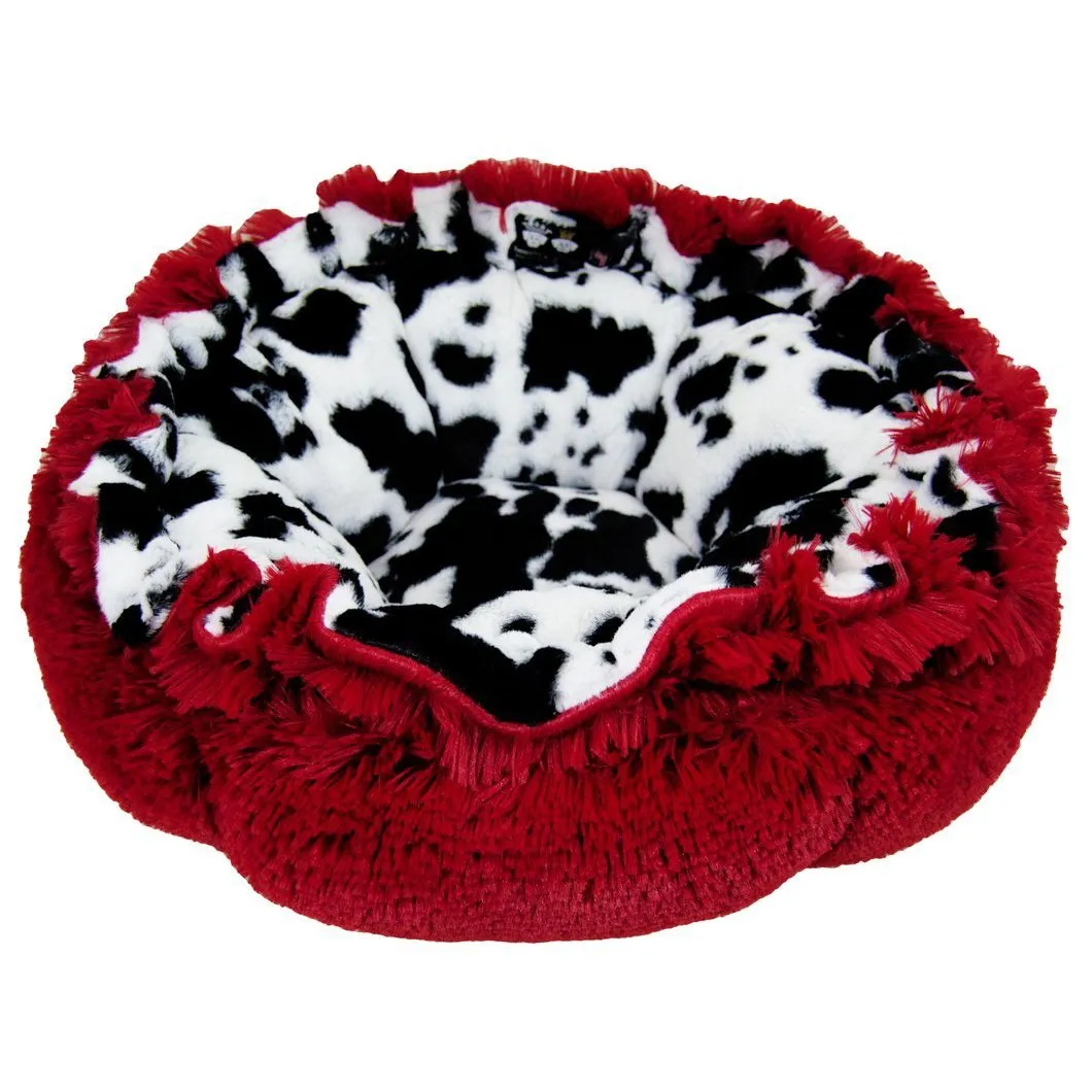 Cuddle Pod Dog Bed Lipstick/Spotted Pony