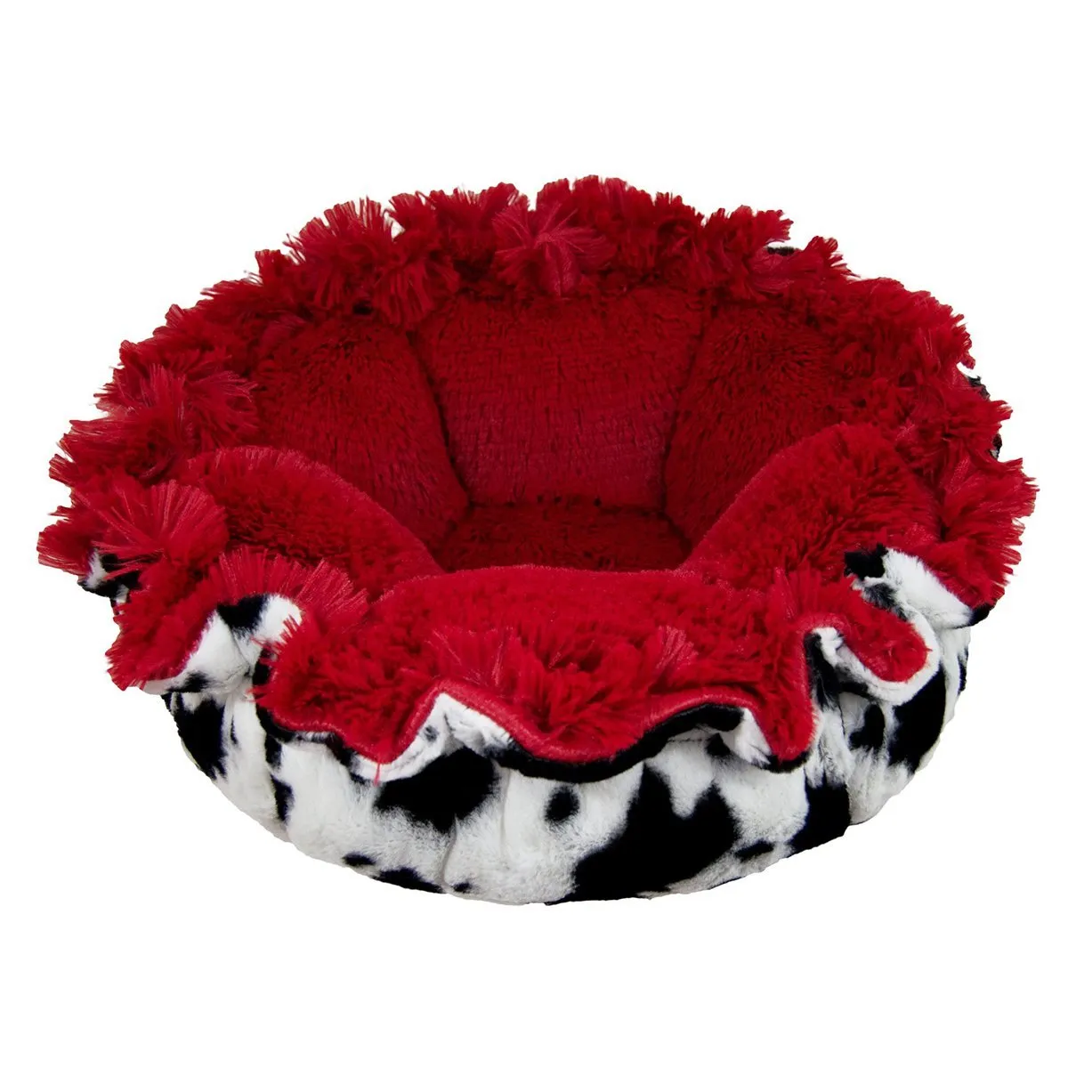 Cuddle Pod Dog Bed Lipstick/Spotted Pony