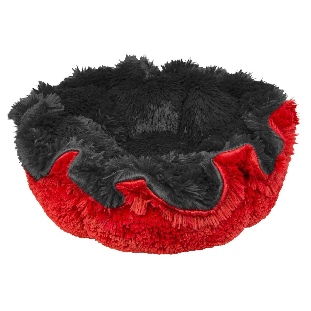 Cuddle Pod Dog Bed Lipstick/Wolfhound Grey/Snow White Patch