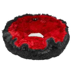 Cuddle Pod Dog Bed Lipstick/Wolfhound Grey/Snow White Patch