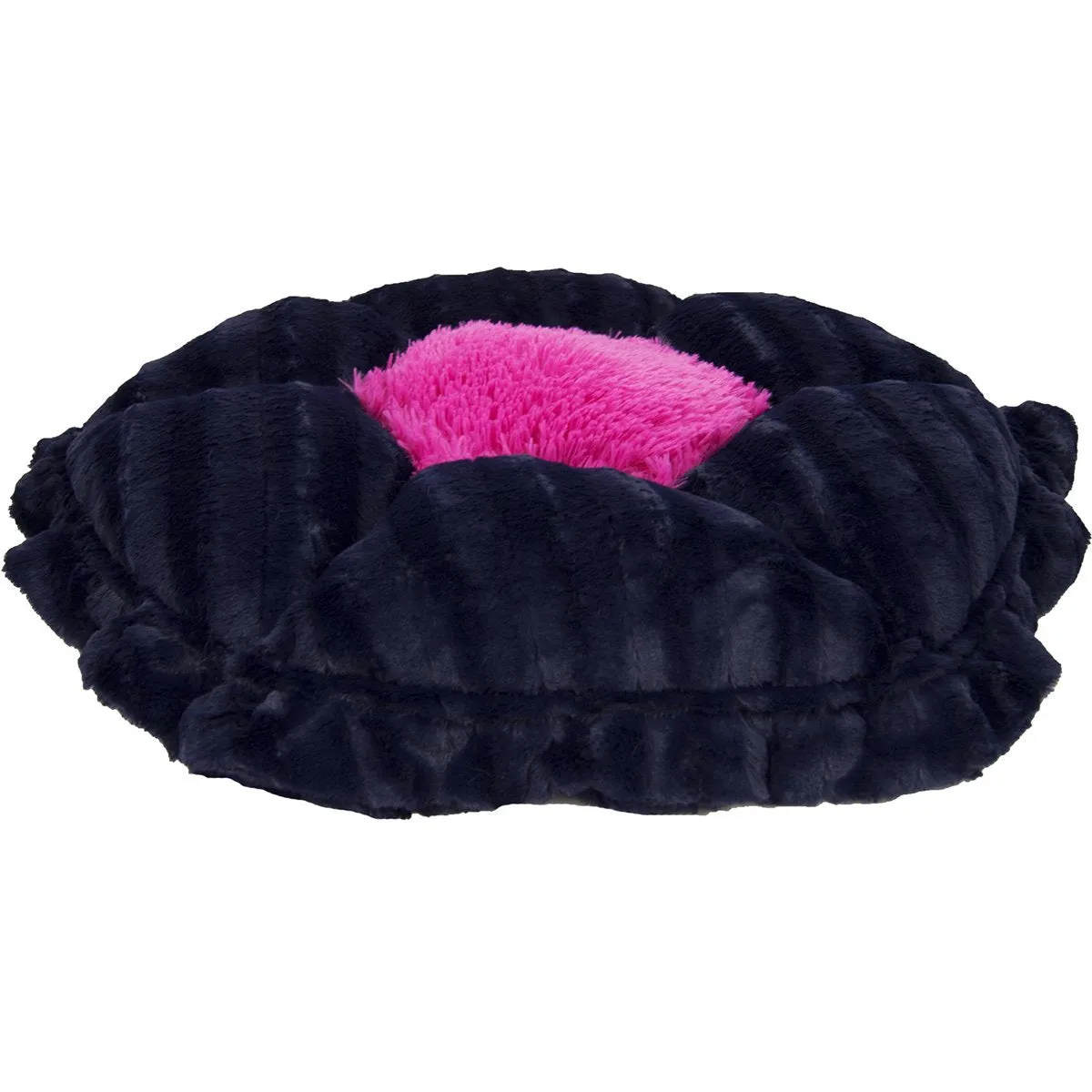 Cuddle Pod Dog Bed Midnight Blue/Lollipop Patch