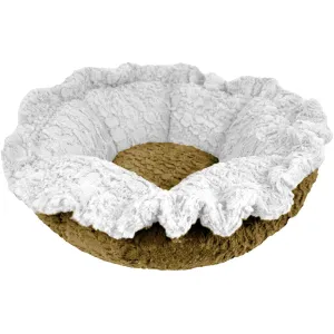 Cuddle Pod Dog Bed Serenity White/Serenity Fawn