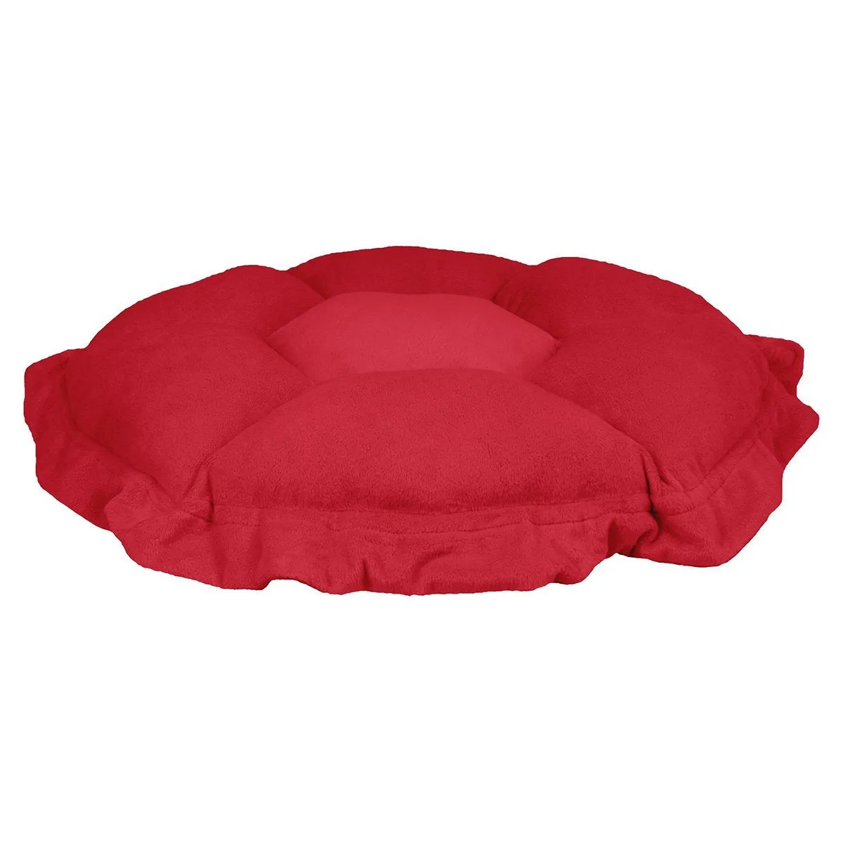 Cuddle Pod Dog Bed Short Shag Red Rabbit