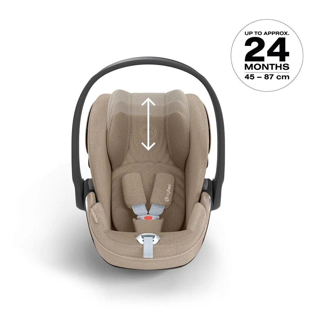 CYBEX Cloud T i-Size Plus Car Seat - Cozy Beige