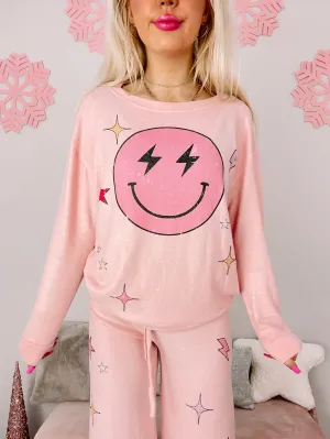 Electric Dreams PJ Set | Pink