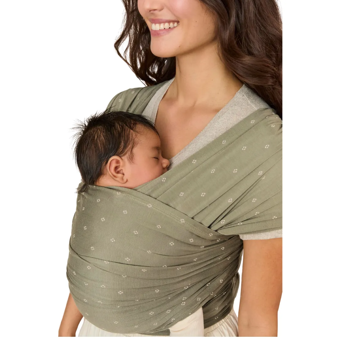 Ergobaby Aura Wrap Sustainable Knit - Olive Diamonds