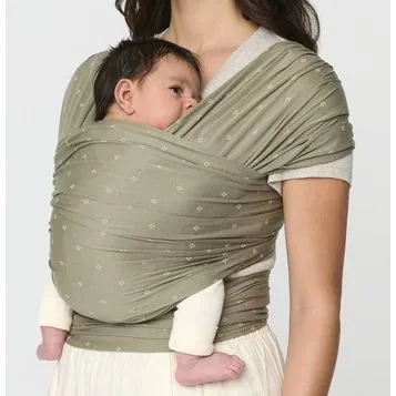 Ergobaby Aura Wrap Sustainable Knit - Olive Diamonds