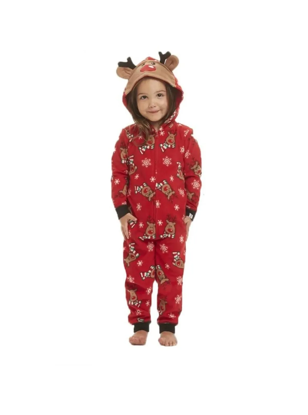 Family Christmas Holiday Reindeer Onesie Pajamas