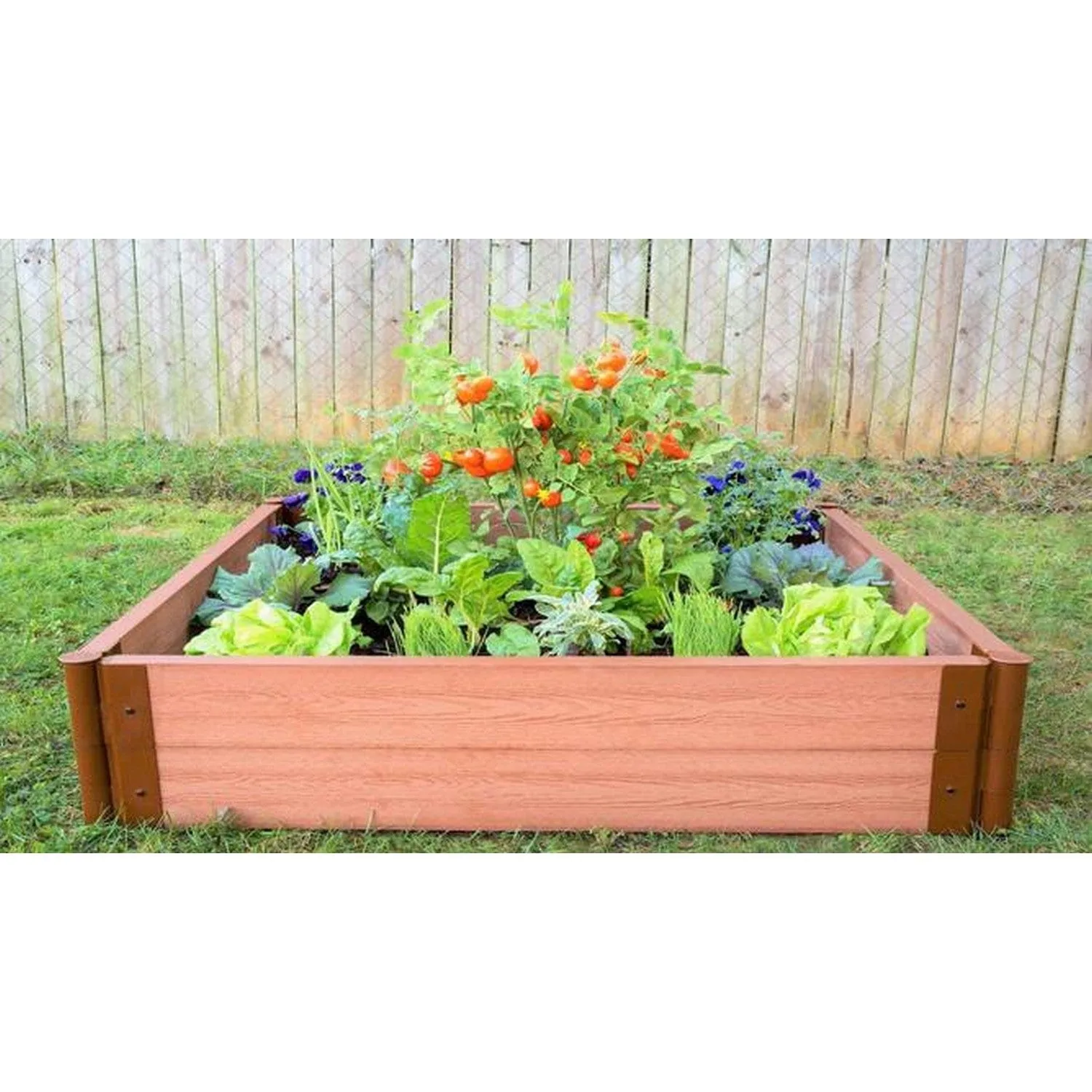 Frame It All | Tool-Free Classic Sienna Raised Garden Bed 4' X 4' X 22”