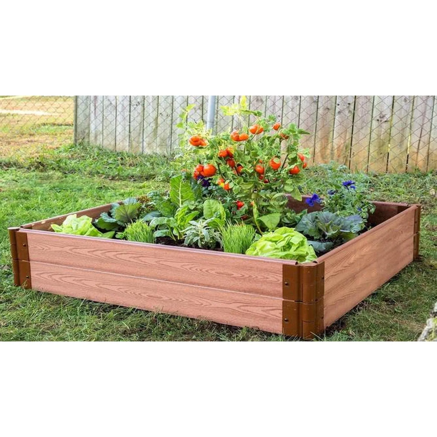 Frame It All | Tool-Free Classic Sienna Raised Garden Bed 4' X 4' X 22”