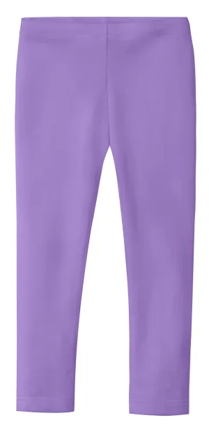 Girls Soft Organic Cotton Leggings | Deep Purple