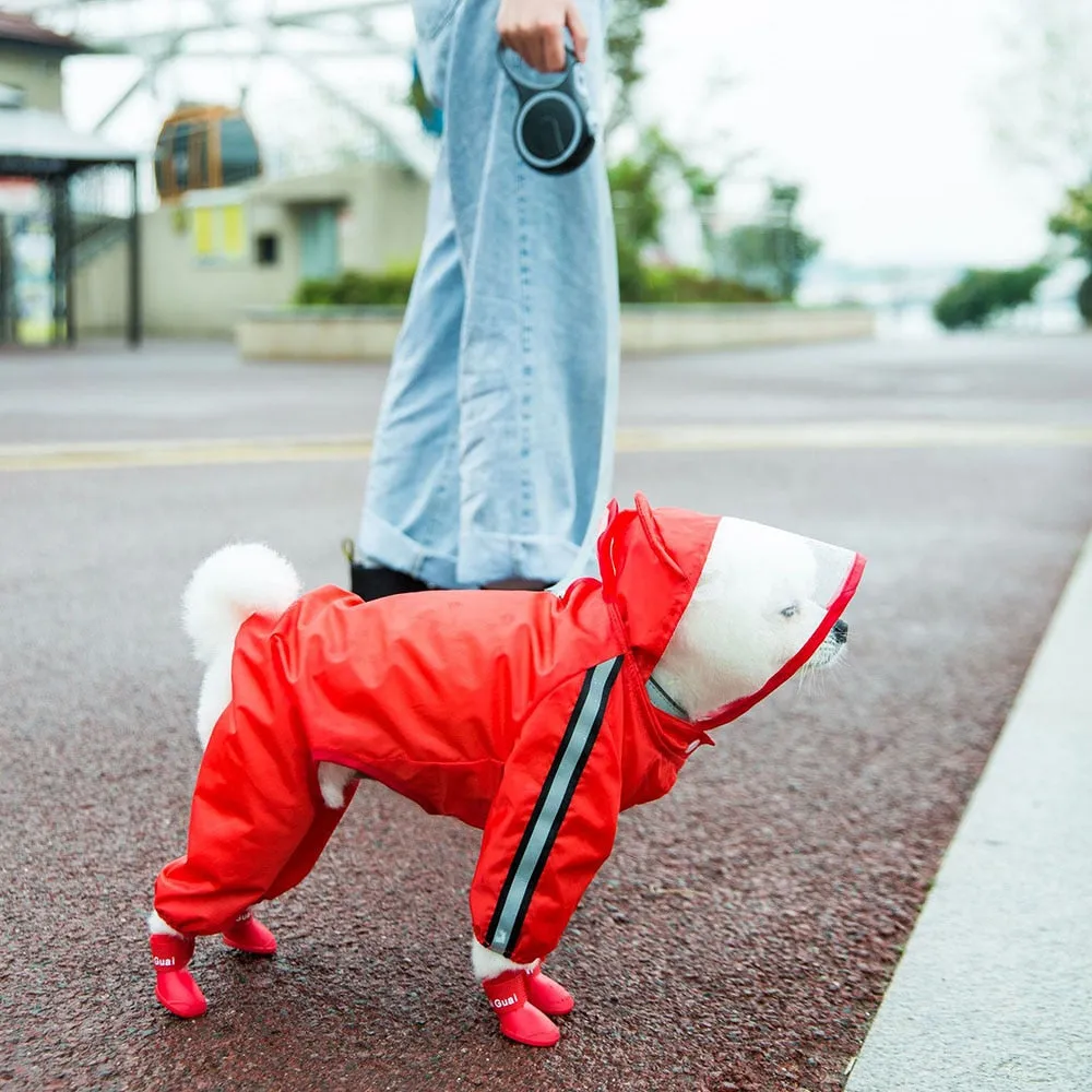 Hooded Waterproof Raincoats with Reflective Strap / Honey Bee; Bear; Dinosaur