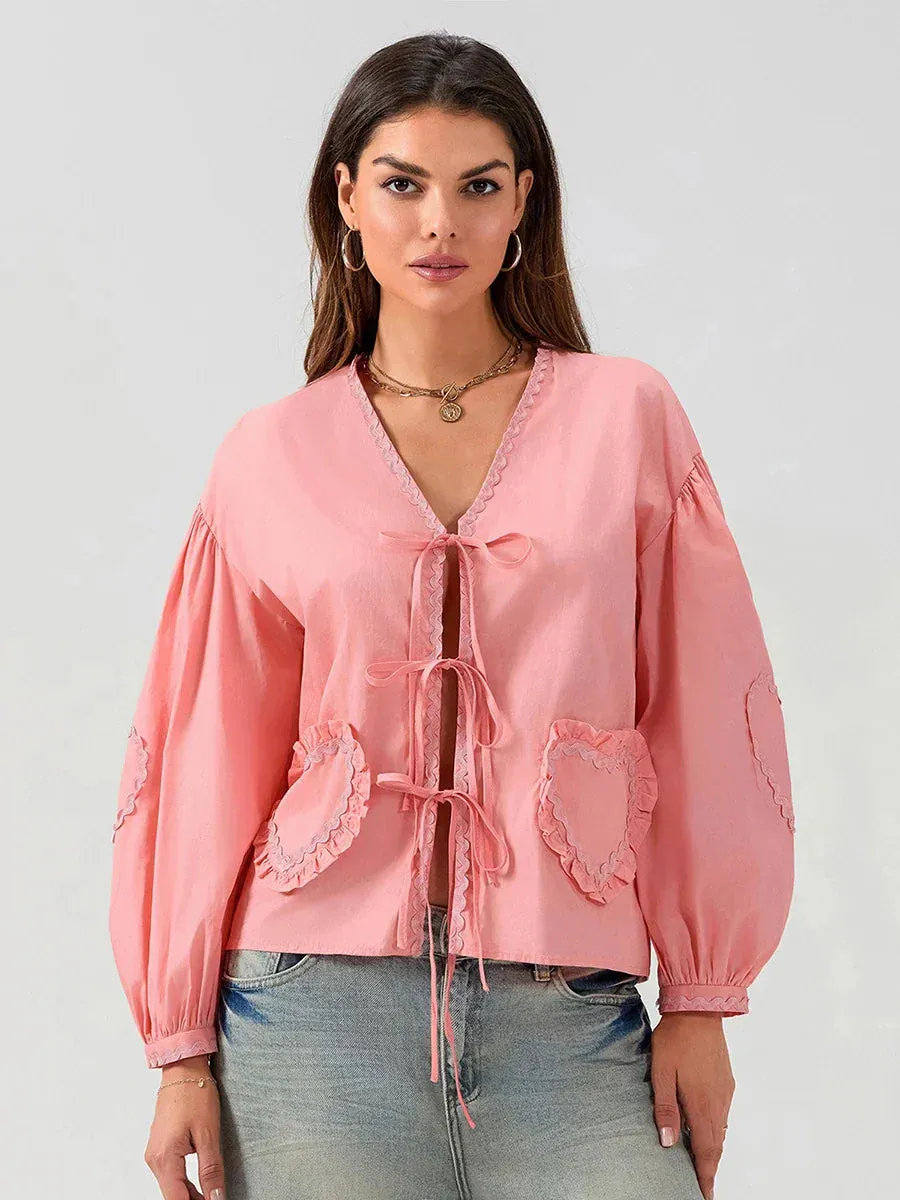 Ivyshape | Cute Pocket Blouse