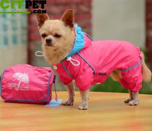 Jumpsuit Apparel Dog Clothes Raincoat For Small Dogs Raincoats girl boy