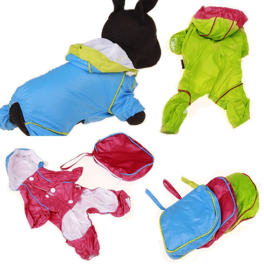 Jumpsuit Apparel Dog Clothes Raincoat For Small Dogs Raincoats girl boy