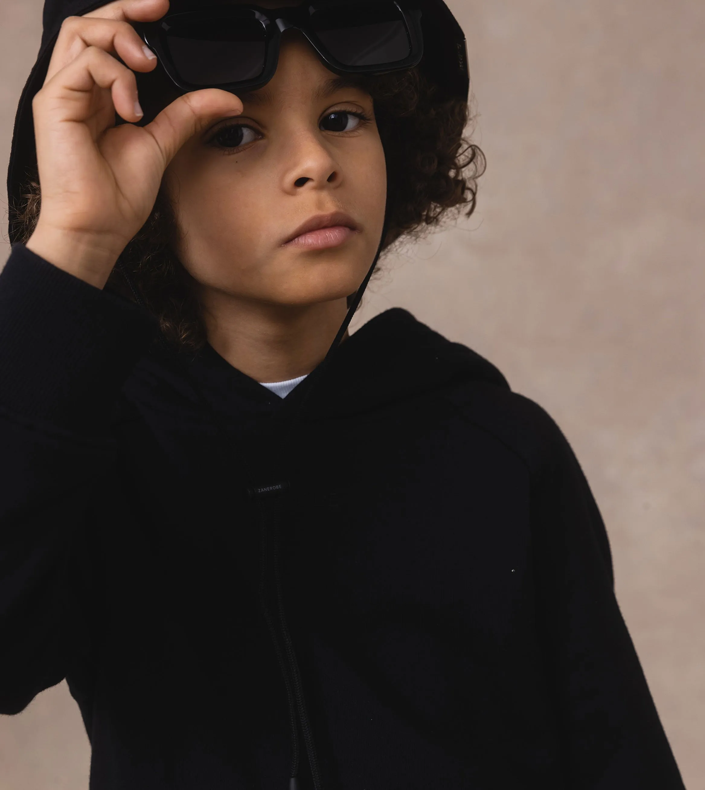 Kids Orgo Hoody Black