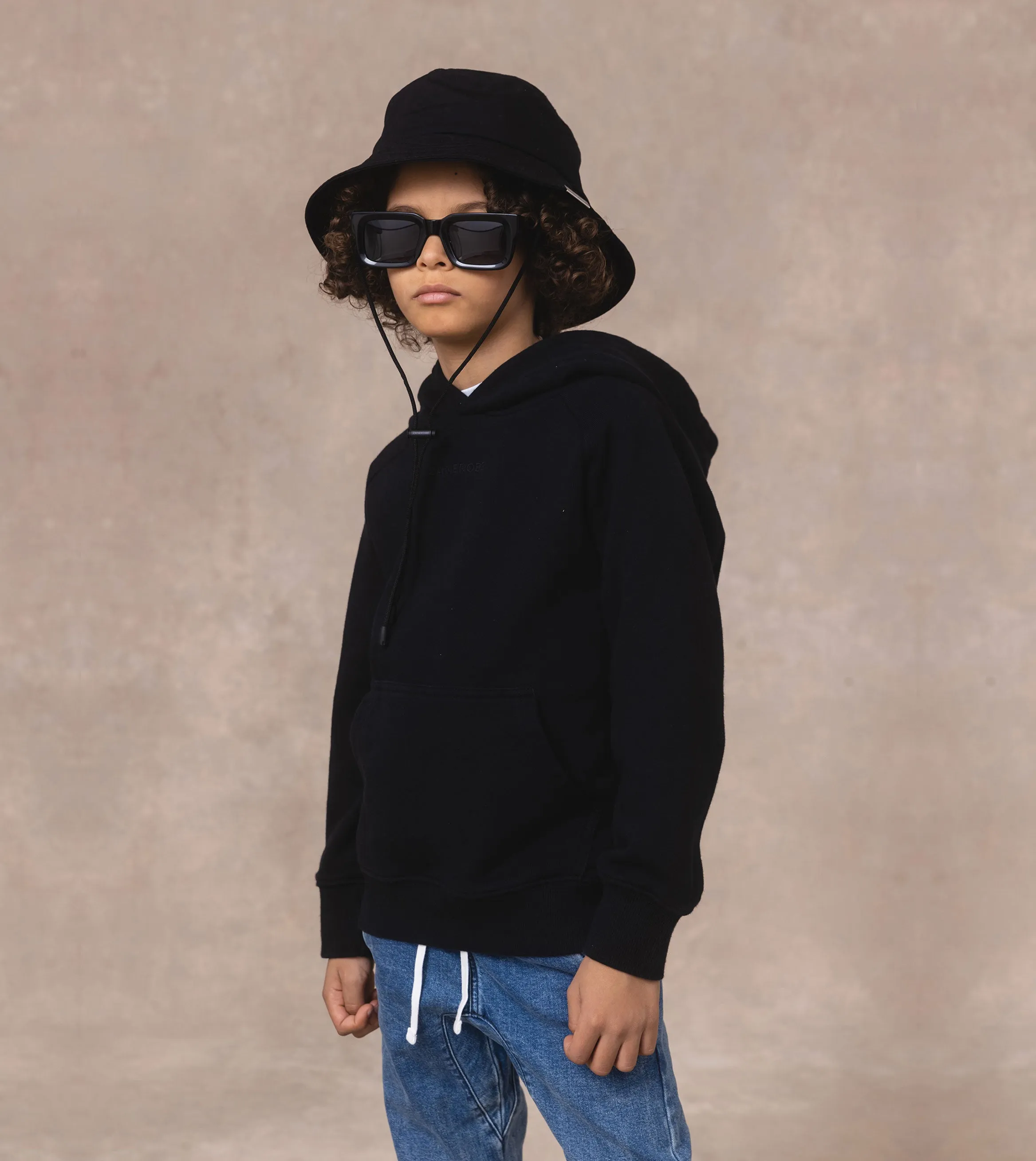 Kids Orgo Hoody Black