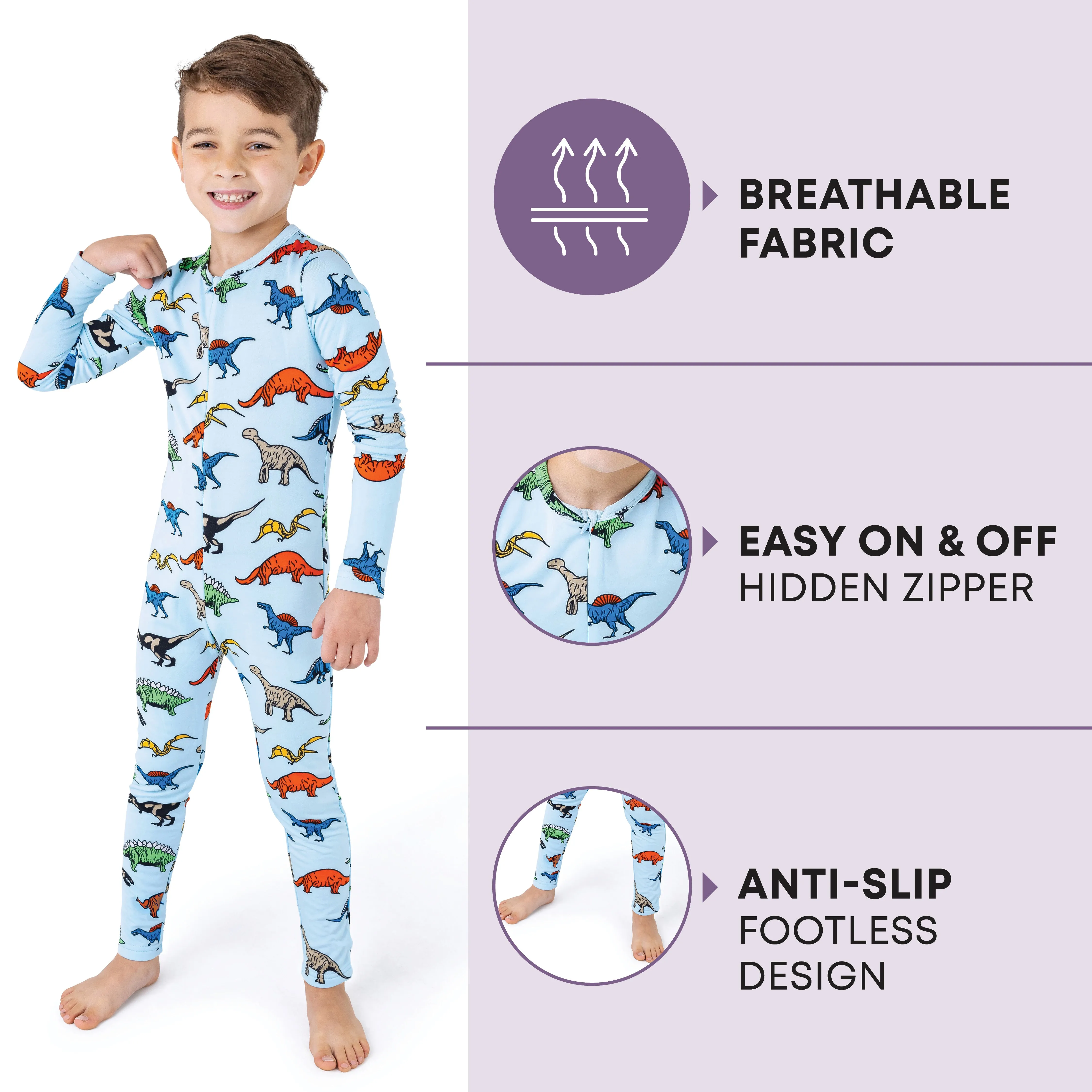 Kids Patterned Fleece Onesie