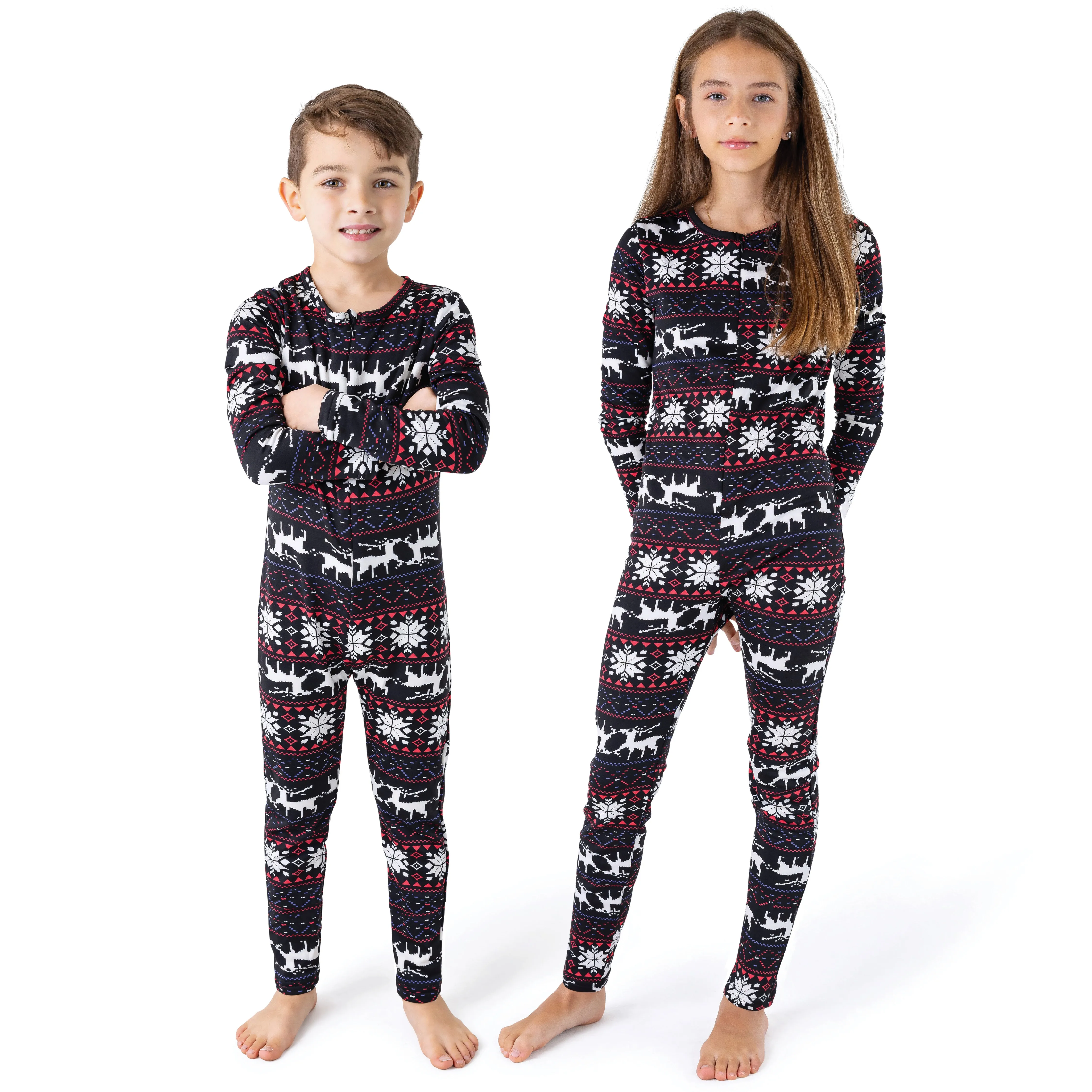 Kids Patterned Fleece Onesie