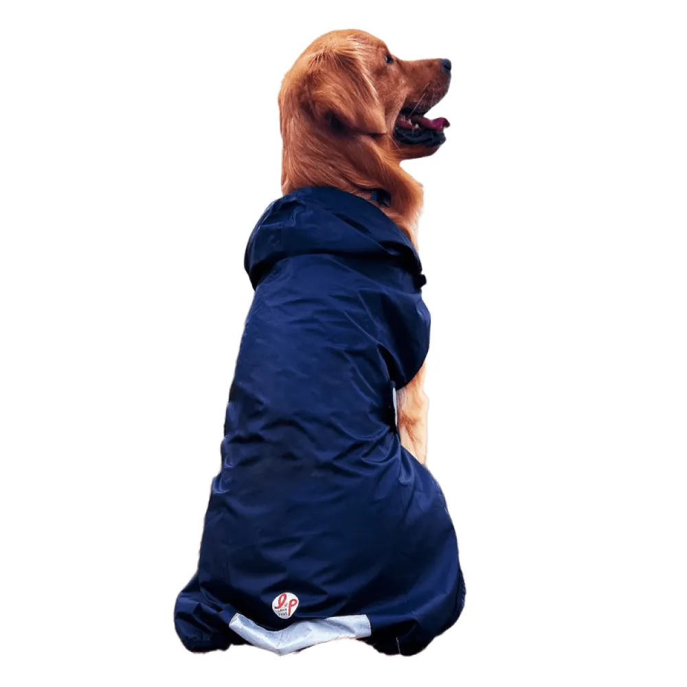 Lana Paws Raincoat for Dogs & Cats (Navy Blue Solid)